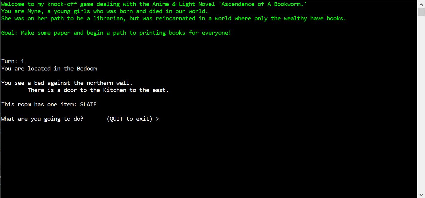 Image of the beginning of the game Ascendance running.